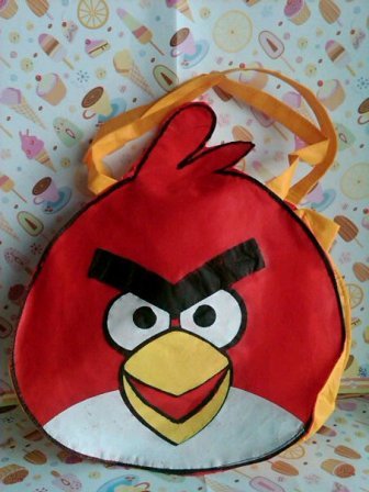 Goodiebag tenteng angry bird, Tas, Pernak-Pernik, Angry bird, 