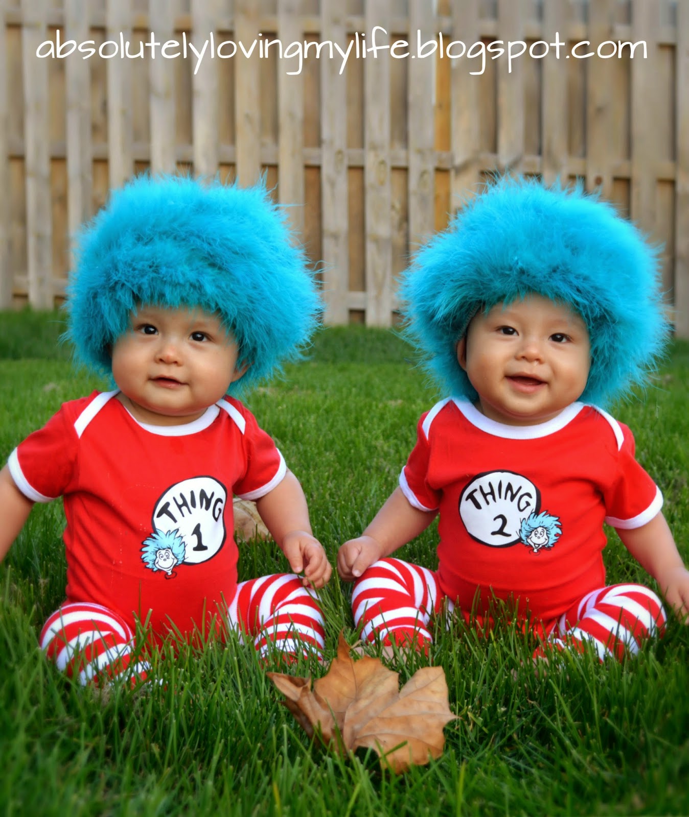 Loving Life: Our Twins' First Halloween Costumes - Thing 1 and Thing 2