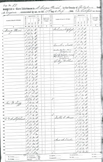 spotsylvania memory 1860 slave census