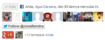 Cara Membuat Widget Tombol Like, Follow dan G+ Di Blog Cara Membuat Widget Tombol Like, Follow dan G+ Di Blog - Jona Rendra
