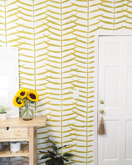 Hand Paint a Pattern Accent Wall in Your Home