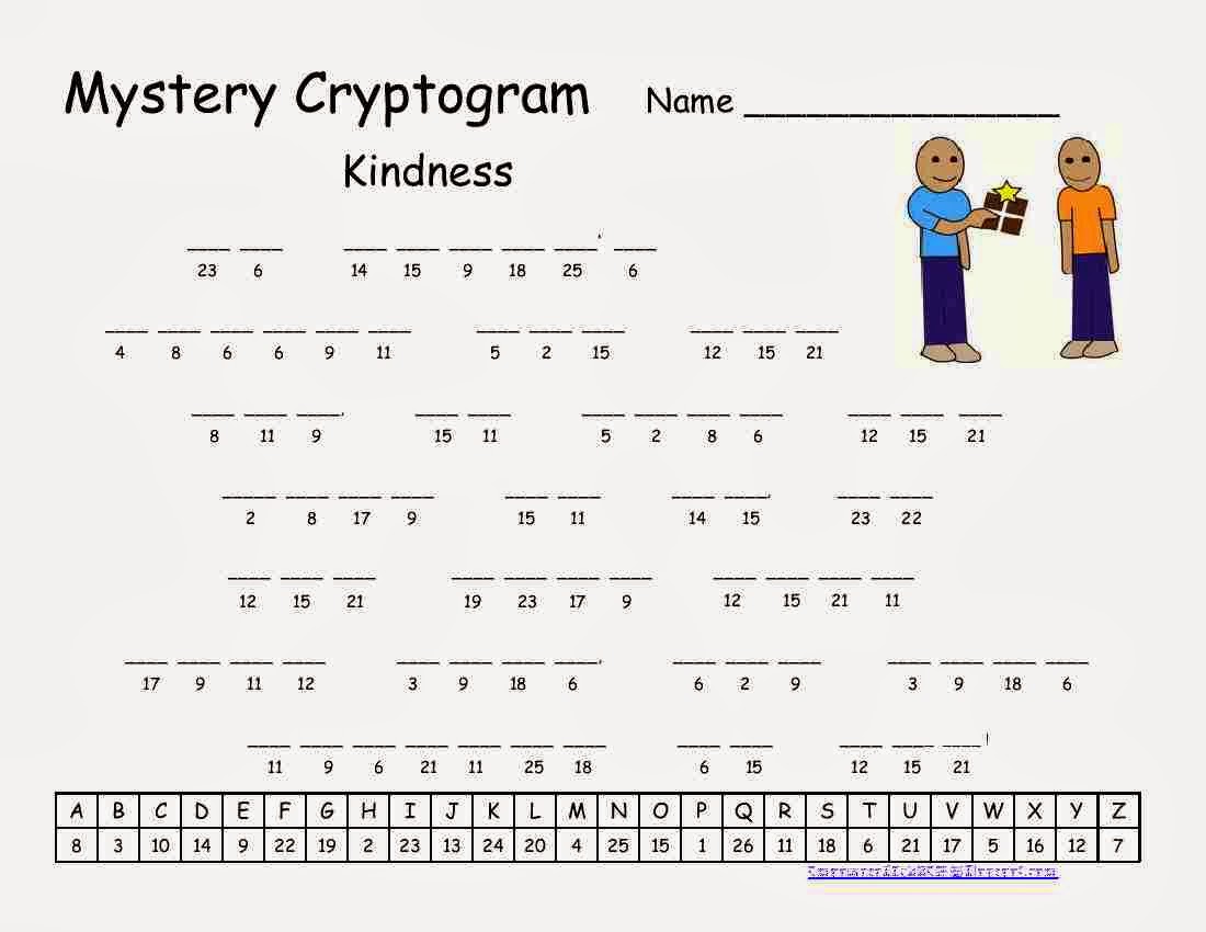 CJRL Kids Zone Cryptograms 