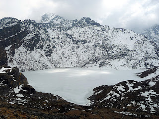 Gosaikunda Lake situated in Langtang National Park in Rasuwa Nepal