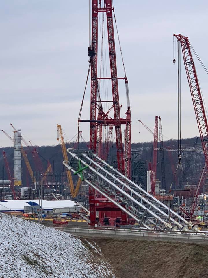 Towns and Nature Monaca, PA Shell building a polyethylene plant on