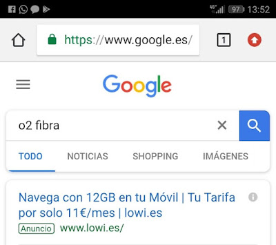 Lowi se cuela en resultado de O2 fibra Lowi se cuela en resultado de O2 fibra