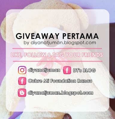 GIVEAWAY PERTAMA by diyanatjuman.blogspot.com GIVEAWAY PERTAMA by diyanatjuman.blogspot.com