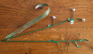 Un bouquet d'oeillets en papier