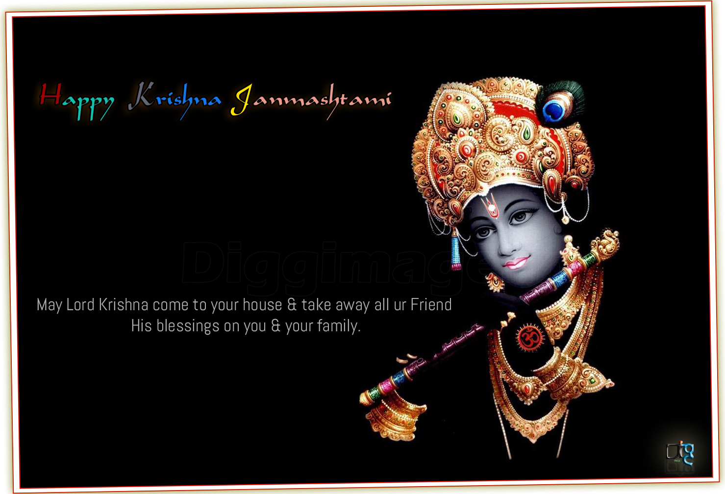 Happy Krishna Ashtami Greetings May Lord Krishna come to your house