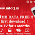 Get 400 MB Data and 3 Month's TV Subscription Free For VODAFONE user.