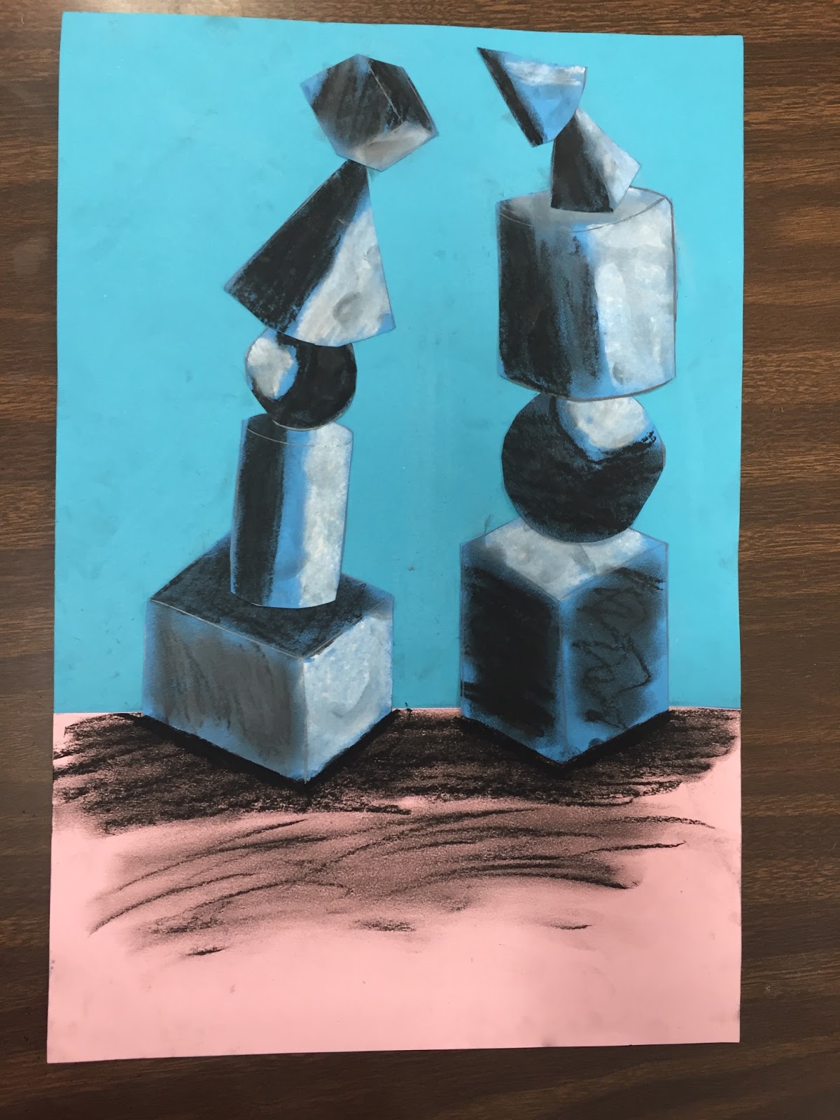 Elements of the Art Room 4th grade shaded forms