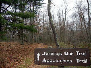 Jeremy's Run trail head in Shenandoah National Park