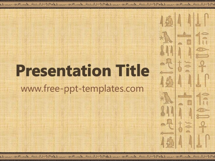 Egyptian Powerpoint Template