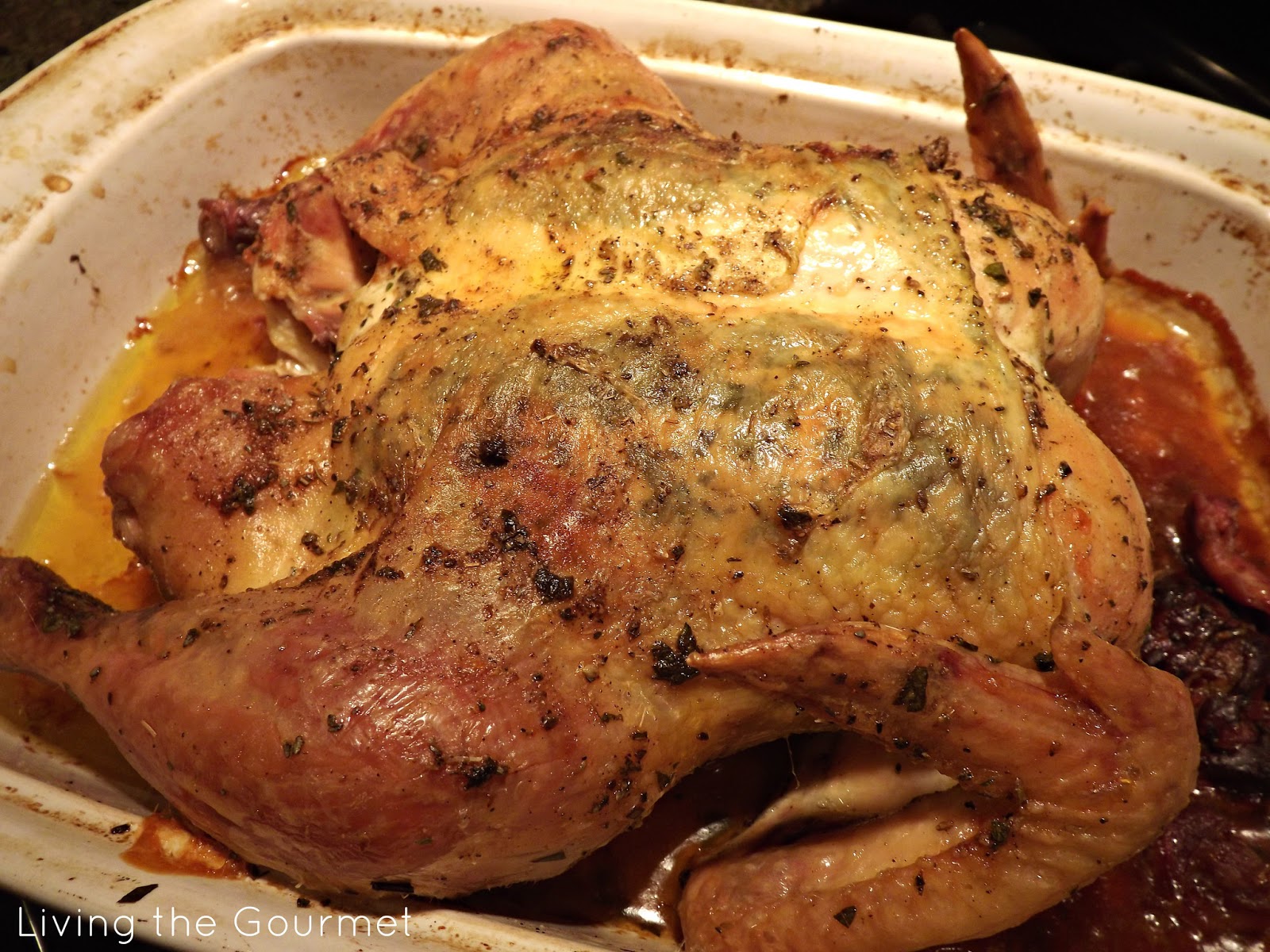 Roast Chicken with Garlic and Parsley Stuffing Living The Gourmet