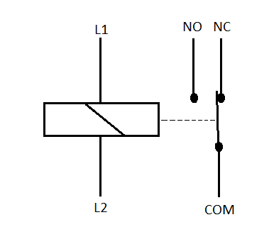 Rele electromecanico simbolo