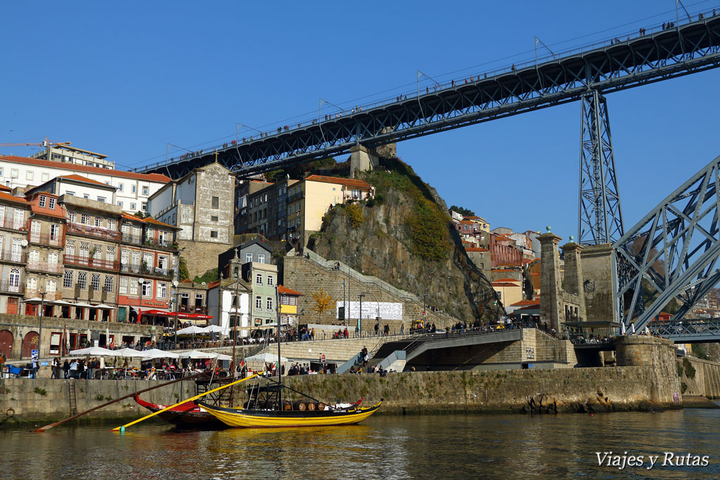 Puente Pênsil a los pies de Don Luis I, Oporto