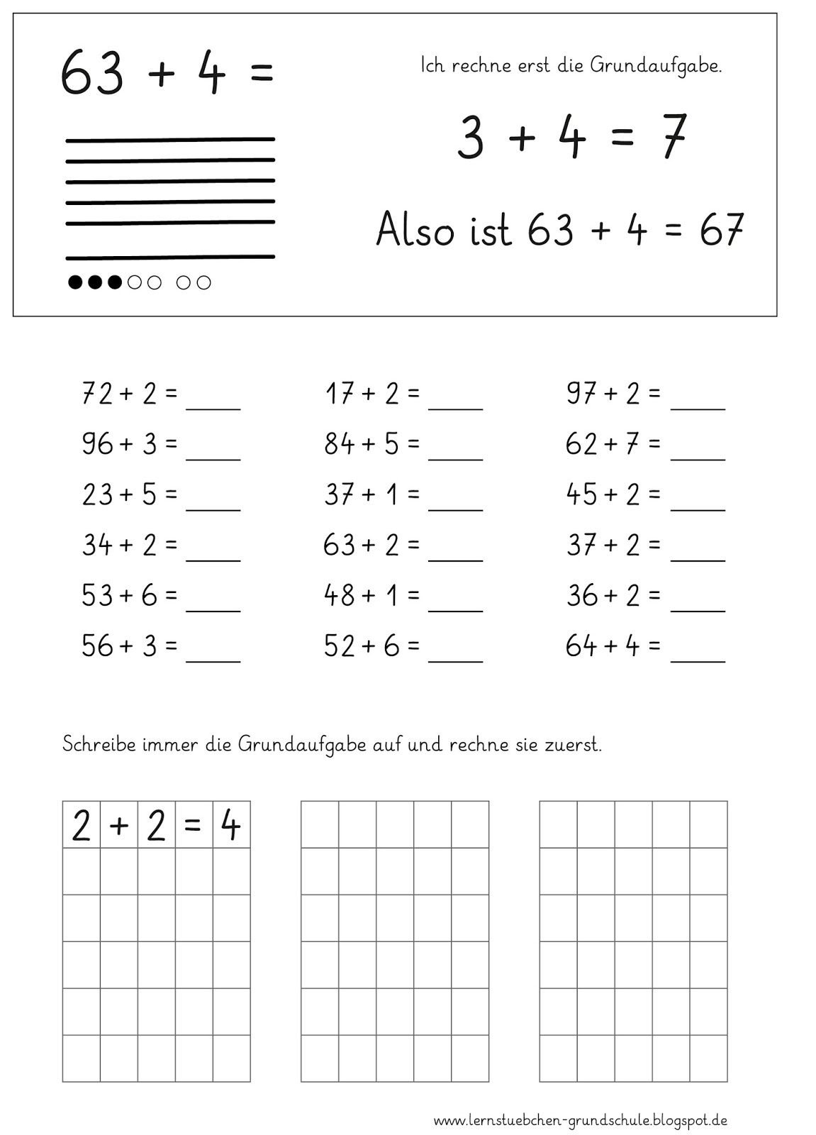 Addieren Und Subtrahieren Von Gleichnamigen Brüchen Lernstübchen: Addieren und Subtrahieren in anderen Zehnern