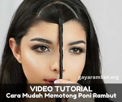 tutorial cara potong poni tutorial cara potong poni_98225647