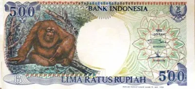 Gambar uang kertas Indonesia Rp 500 tahun 1992