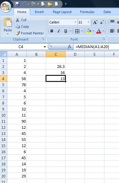 Mengenal Fungsi Average Averageif Median Dan Mode Pada Microsoft Excel Teknologi Informasi
