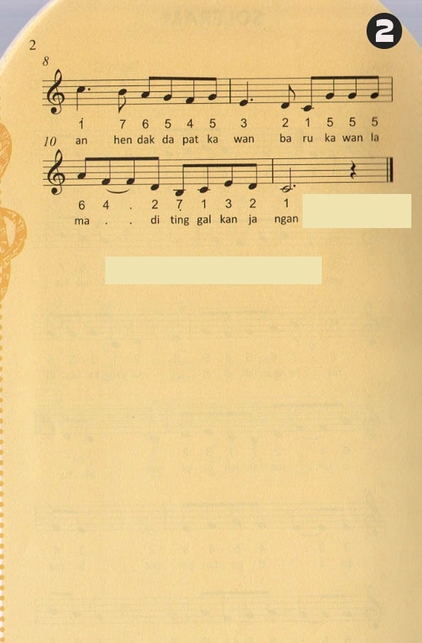 Not Angka Lagu Pianika Soleram Lagu Daerah Riau Pianika Recorder
