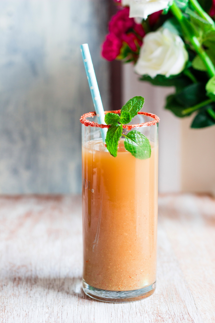Indian mocktail made with guava and spices