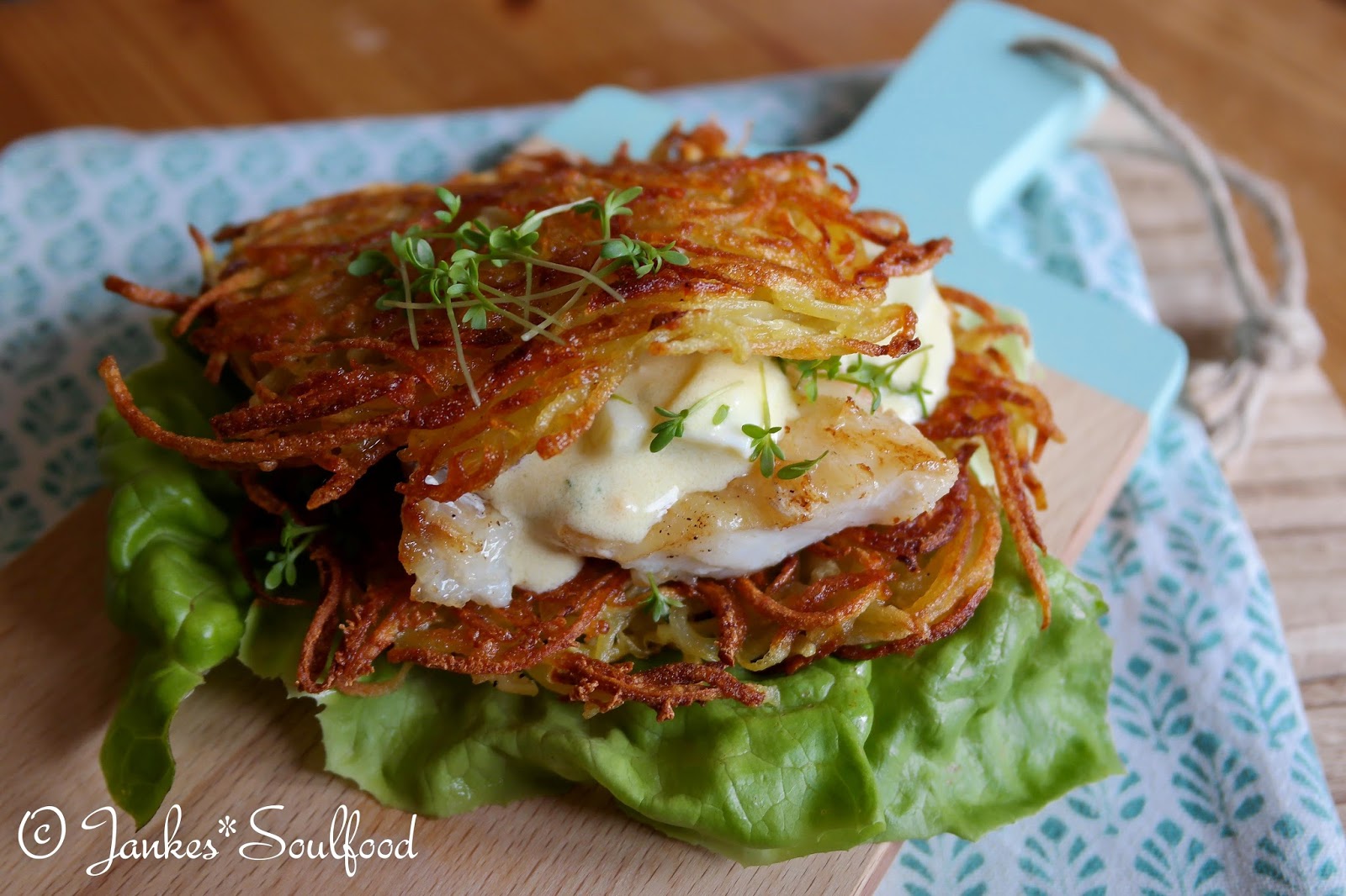 Jankes Seelenschmaus: Rösti-Burger mit Fisch