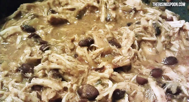 Slow Cooker Chicken Breast Recipe with Salsa, Black Beans and Green Chiles
