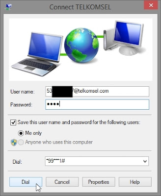 Internet full speed 24 Jam 1 Simcard Dengan memanfaatkan Dial Up number dan Telkomsel Ping