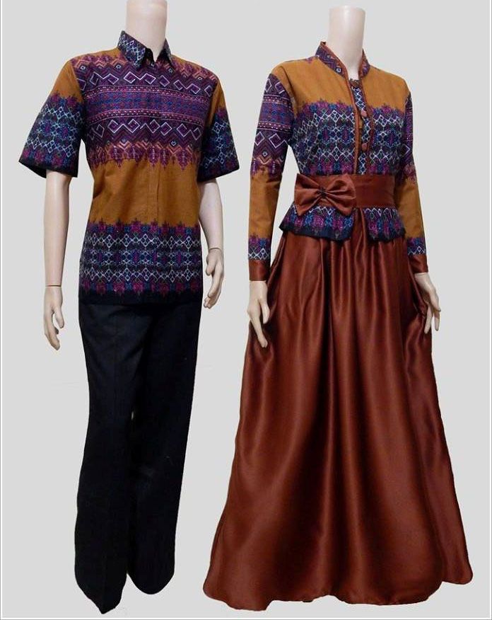 Model Baju Batik Muslim Couple Modern Terbaru Model Baju Batik Muslim Couple Modern Terbaru