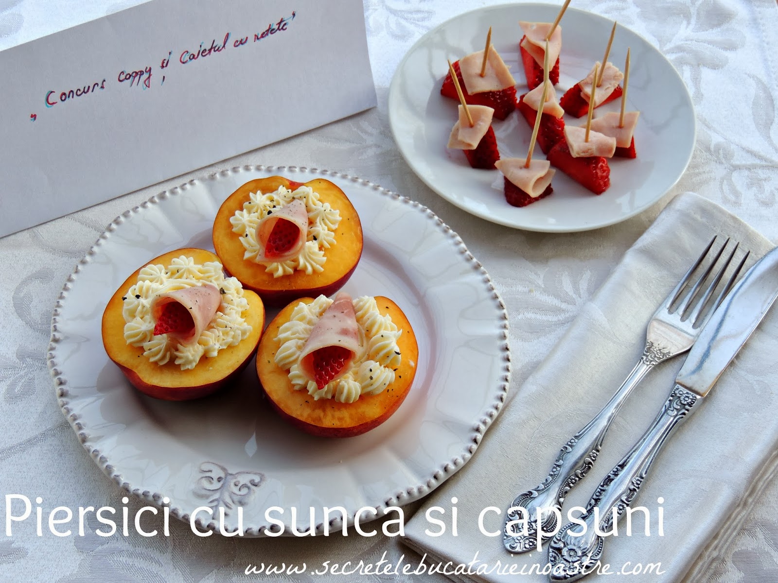 PIERSICI CU SUNCA SI CAPSUNI