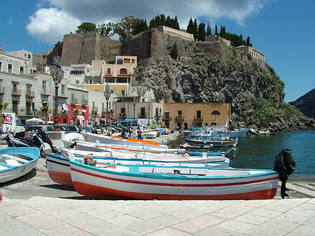 Lipari Town Italy Beautiful Coastal Village Lipari Town Italy Beautiful Coastal Village
