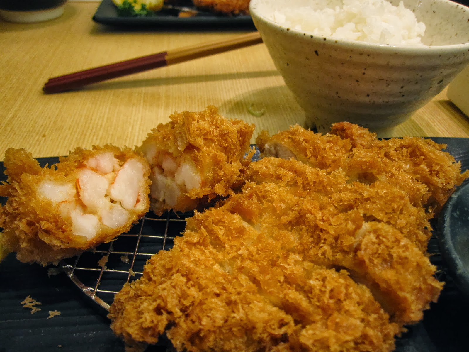 Small Potatoes Make The Steak Look Bigger Ebi katsu season is back in