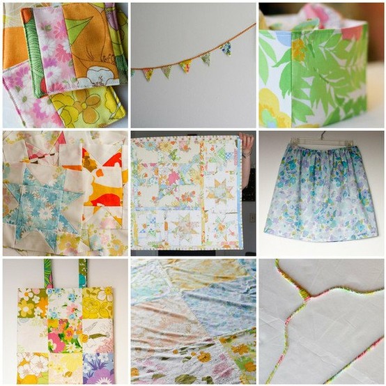 Things to sew - vintage sheet projects