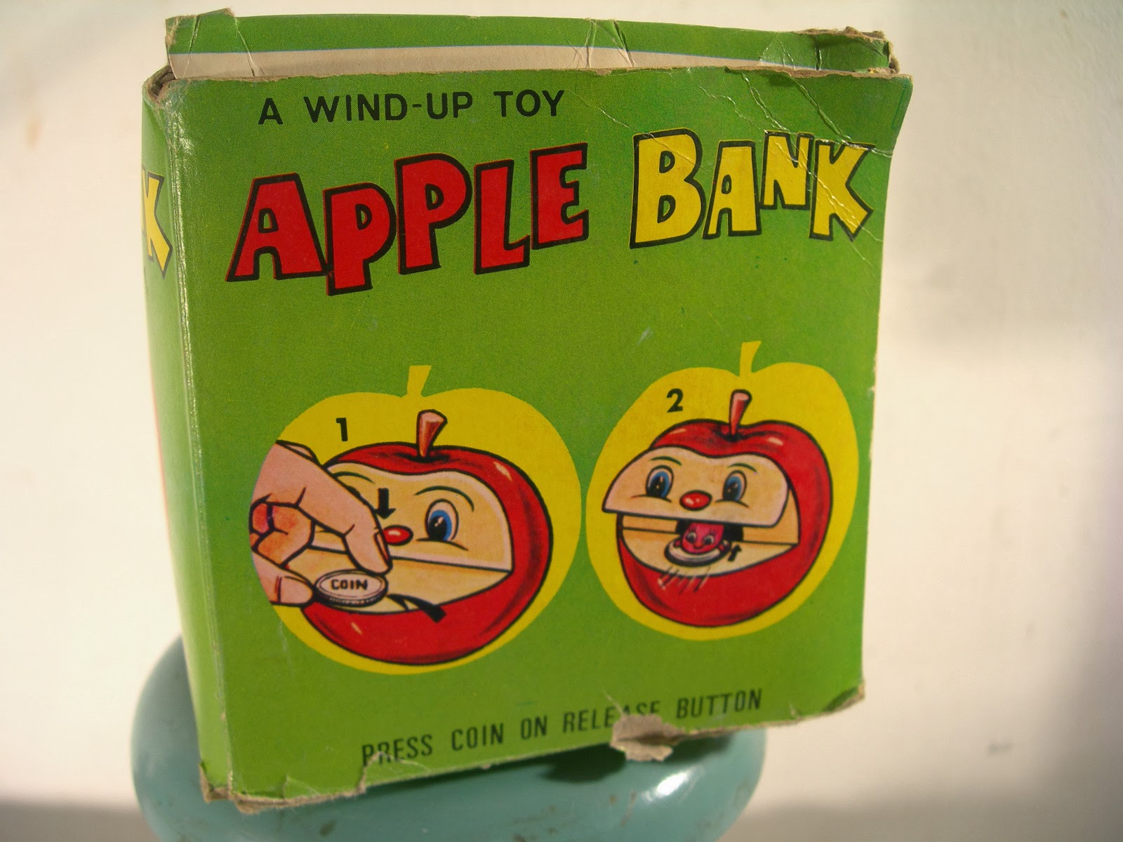 Herbie's World of Kitsch & Toys Vintage Apple Bank Money Box With
