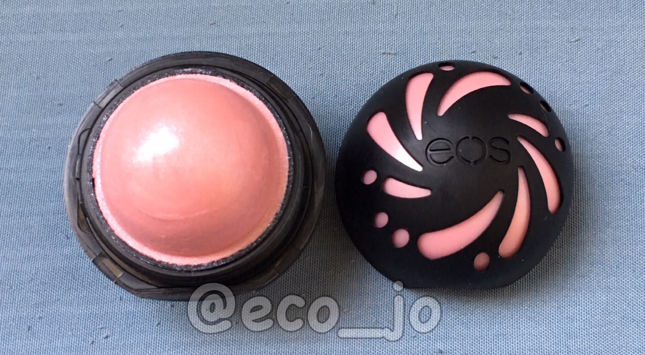 EcoJo REVIEW EOS Shimmer Lip Balm Sphere in Sheer Pink