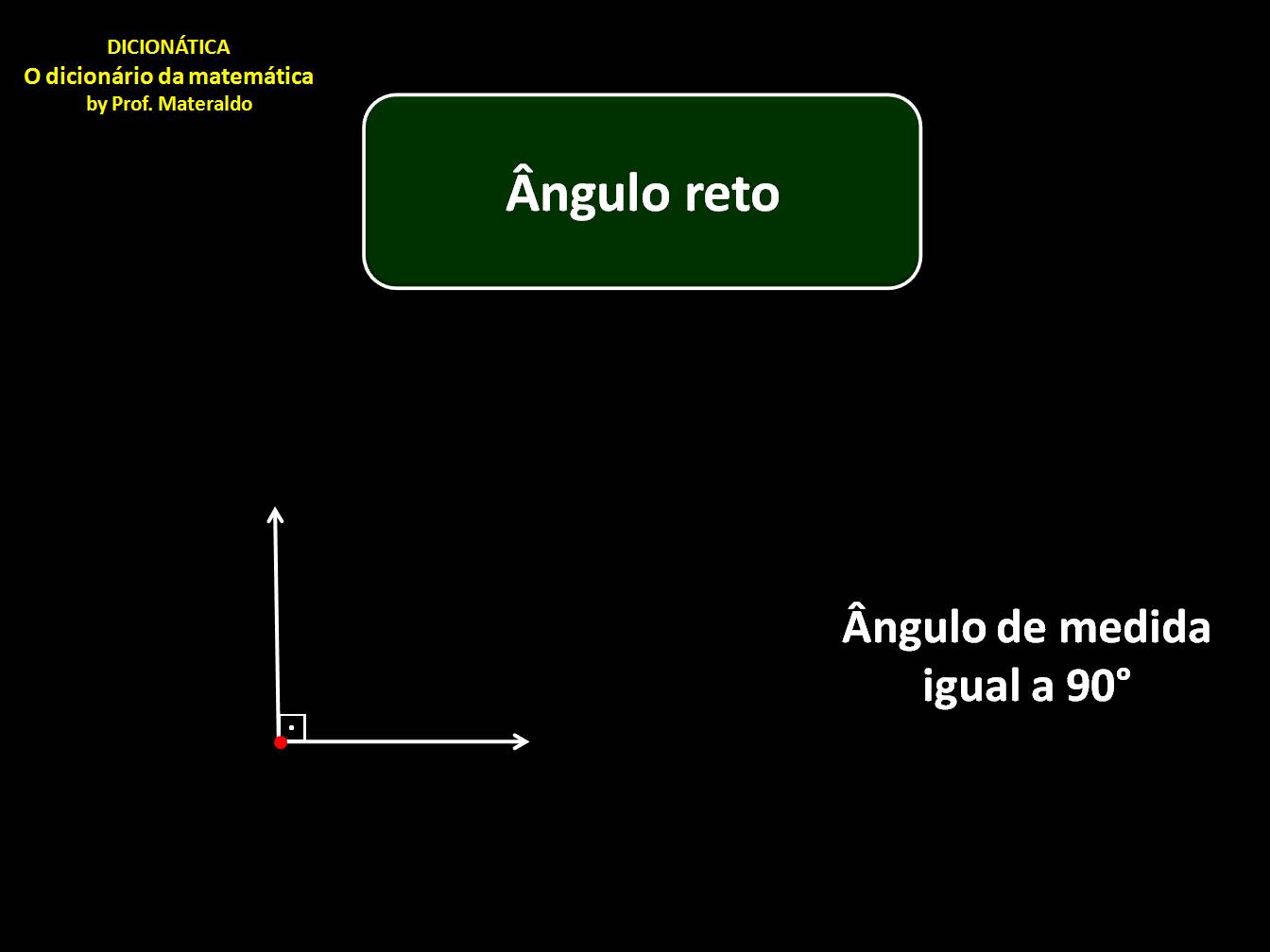 Definicao De Angulo Reto
