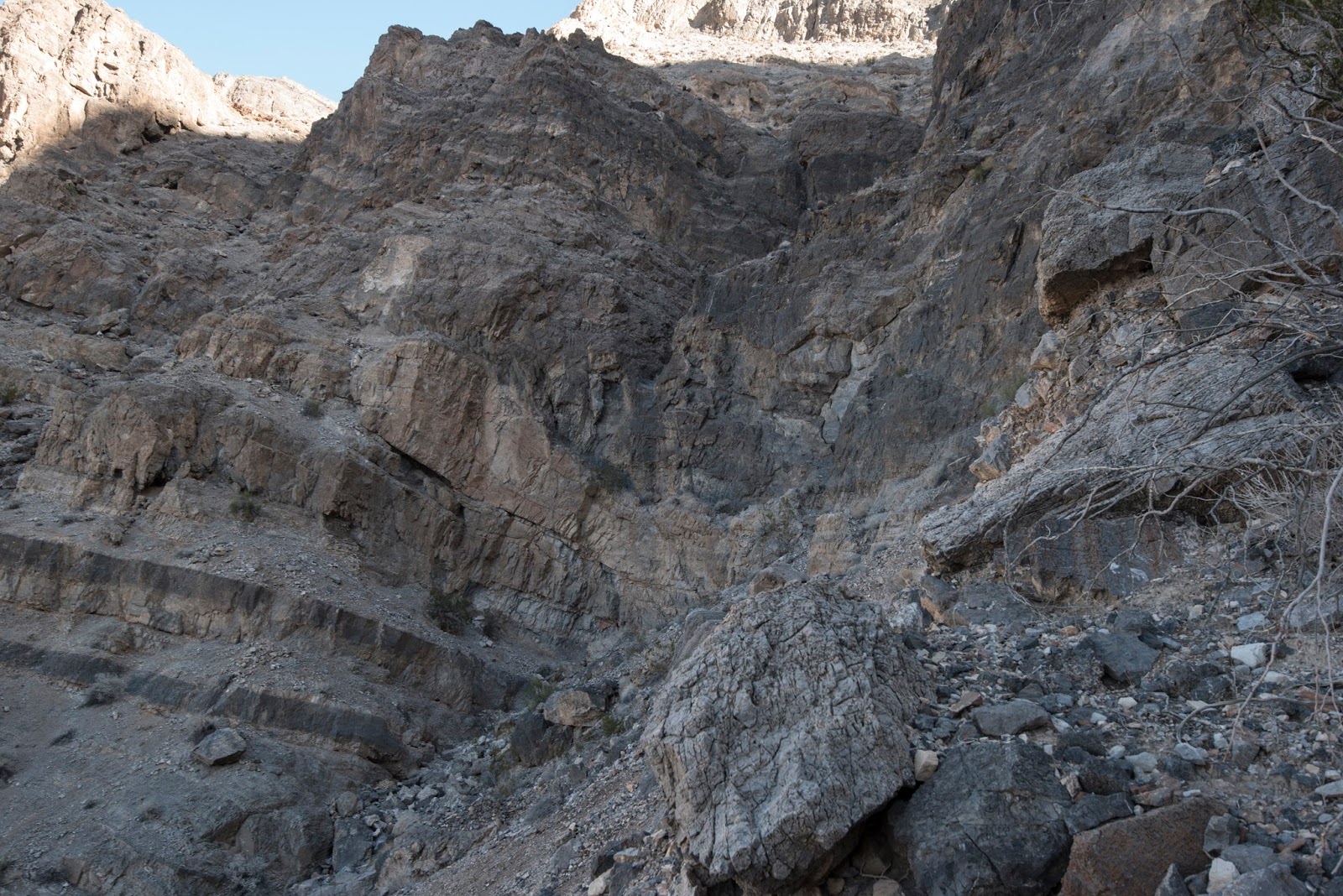 DEEP CHASM CANYON. GRAPEVINE RANGE, DEATH VALLEY NATIONAL PARK