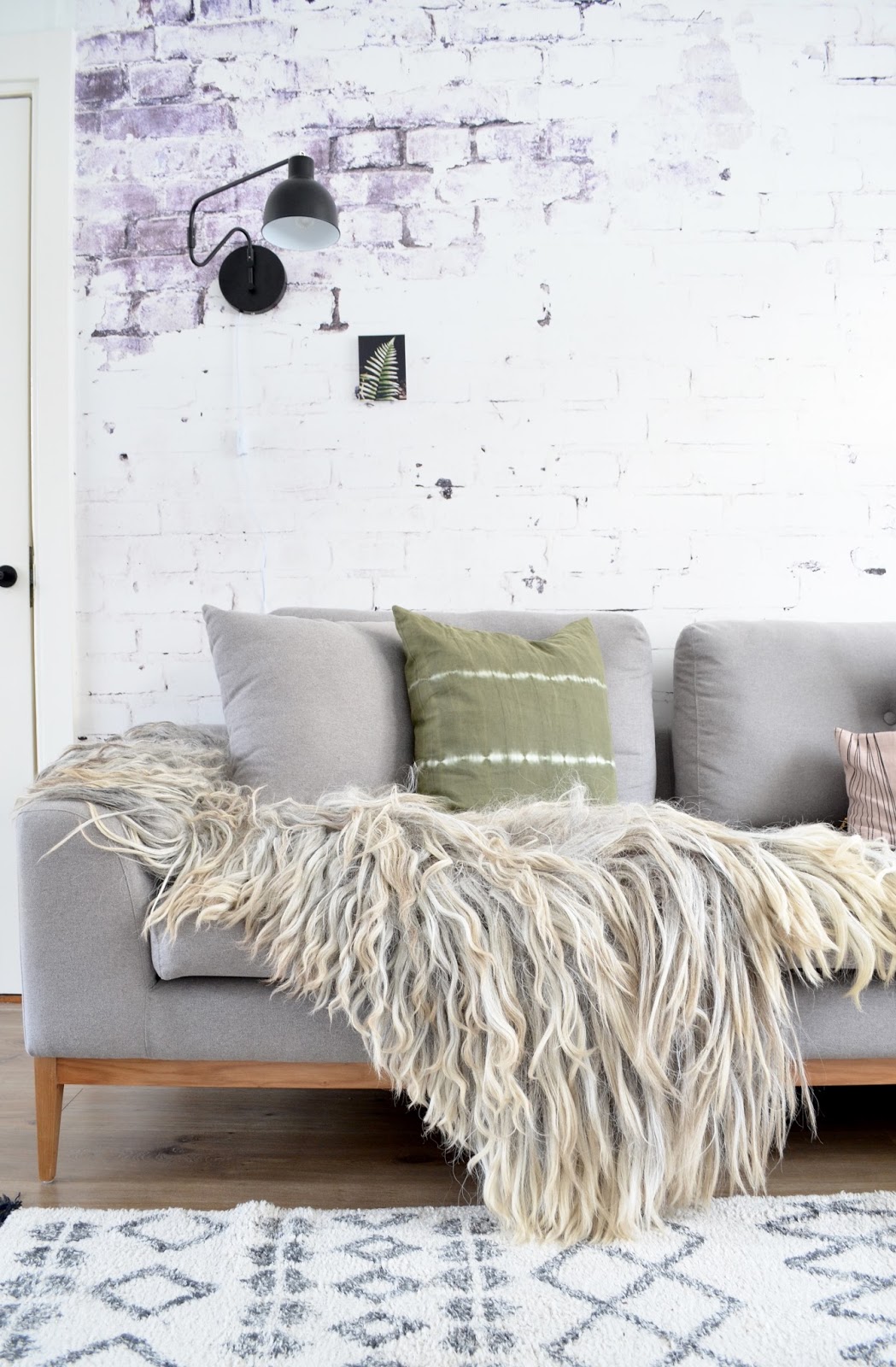 Giveaway: vacht van vilt Kleurencombinatie woonkamer