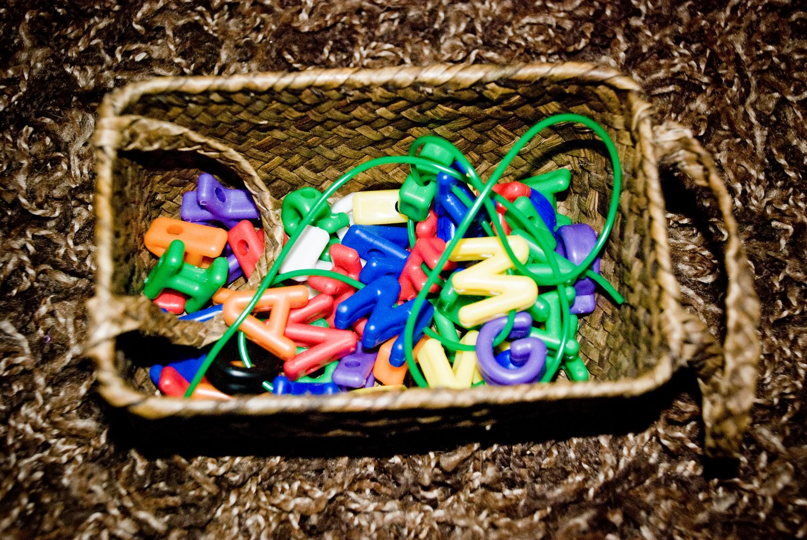 Teach Your Children Well: Letter stringing work