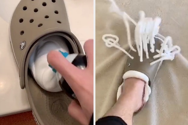 Crocs + Shaving Cream? Peliknya Trend Video Satisfying Kali Ini!