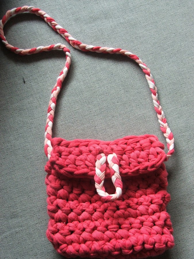 Bolso bandolera de trapillo para niña