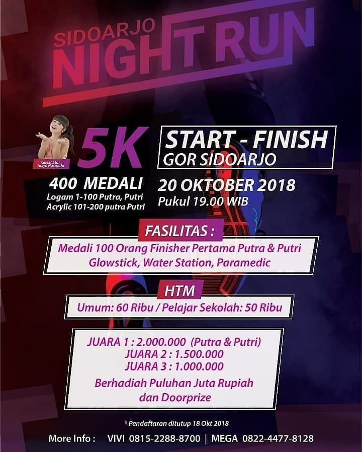 Sidoarjo Night Run â€¢ 2018