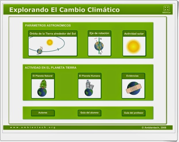 "Explorando el Cambio Climático" (Aplicación interactiva)