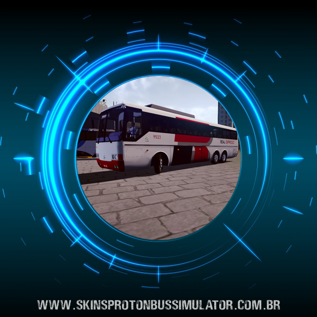 Monobloco O-400RSD Real Expresso Skin Proton Bus Simulator Road - Monobloco MB O-400RSD Viação Real Expresso