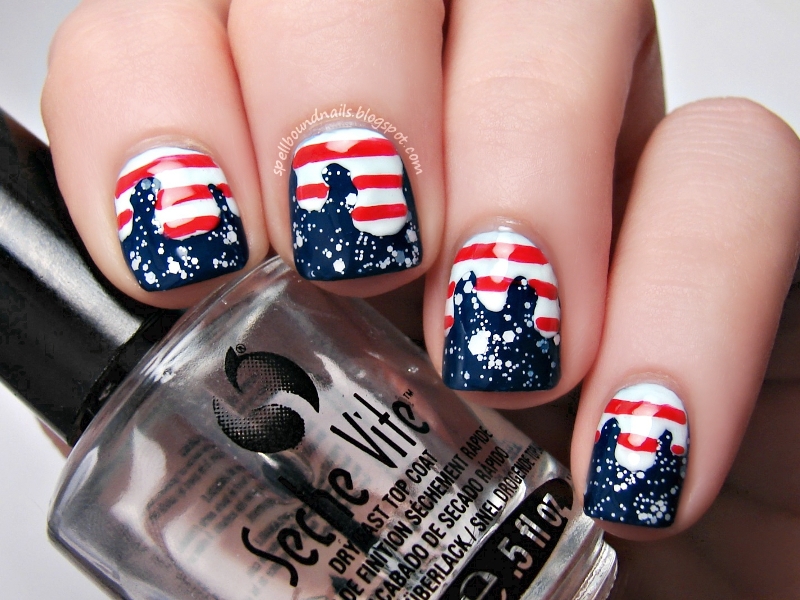 Stars and Stripes Nail Art - wide 4