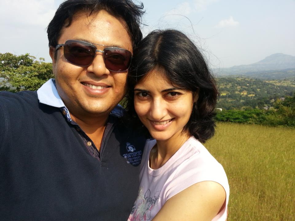 Television (TV) Actor Nitesh Pandey with his wife Arpita Pandey | Television (TV) Actor Nitesh Pandey wife Arpita Pandey Photos | Family Photos | Real-Life Photos | Family Photos | Real-Life Photos