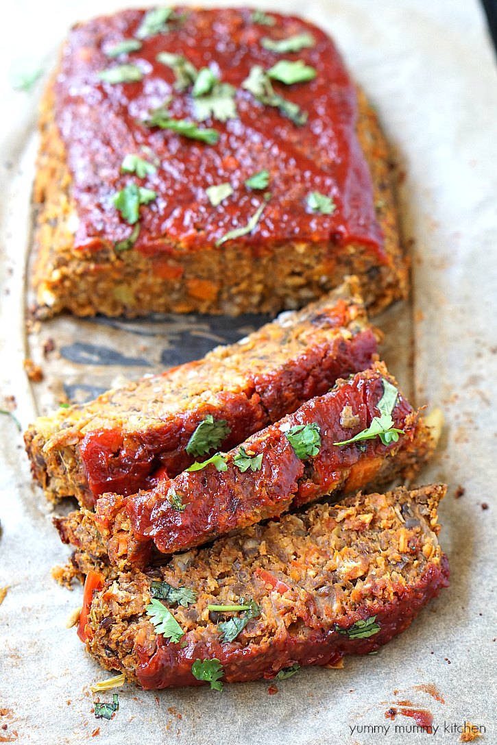 Vegan Lentil Loaf | Yummy Mummy Kitchen | A Vibrant Vegetarian Blog