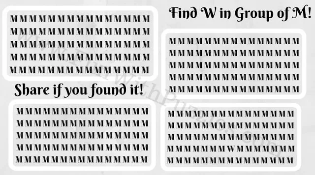 Hunt for hidden letter W