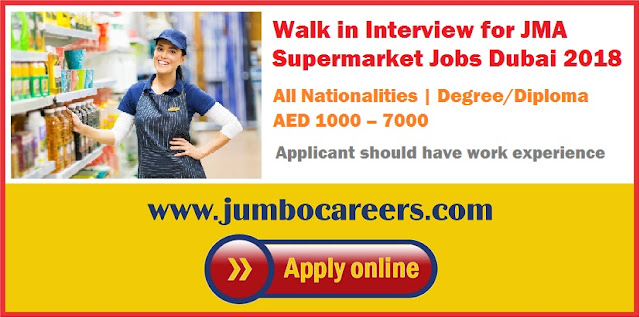 supermarket jobs dubai, driver jobs in super market dubai