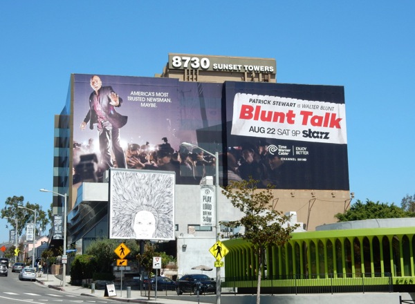 Giant Blunt Talk season 1 Starz billboard Giant Blunt Talk season 1 Starz billboard